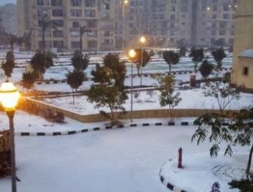 Por primera vez en 112 años cae nieve en Egipto