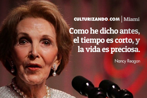 Muere ex primera dama Nancy Reagan