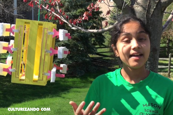 Niña de 13 años crea dispositivo de energía renovable