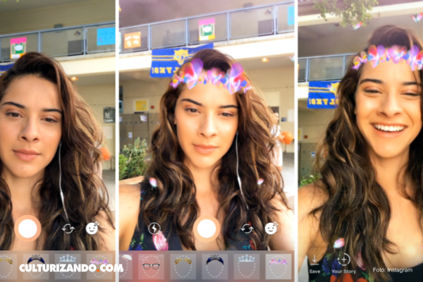 Instagram instala filtros faciales como Snapchat