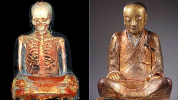 Descubren el cadáver de un monje dentro de una estatua de Buda