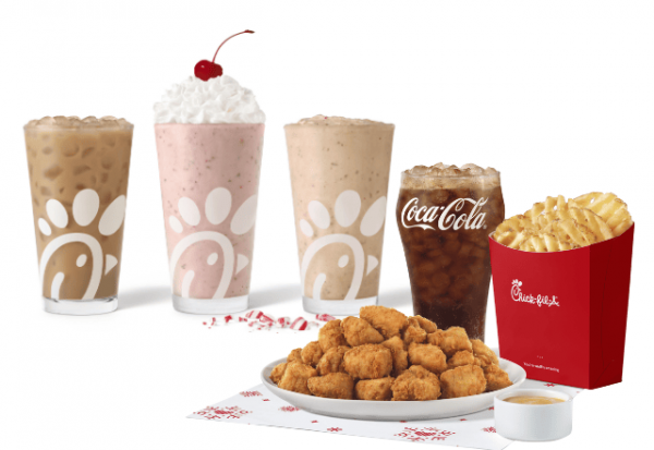Chick-fil-A enciende la Navidad: el Peppermint Chip Milkshake vuelve y trae regalos, series y más