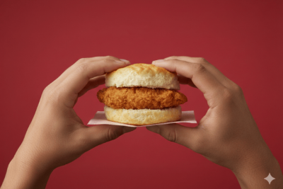 El desayuno está mejor que nunca. Disfruta un Chick-fil-A Chicken Biscuit GRATIS